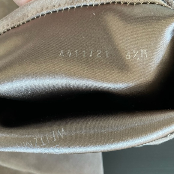 Stuart Weitzman OTK Taupe Suede Boots - Picture 2 of 10